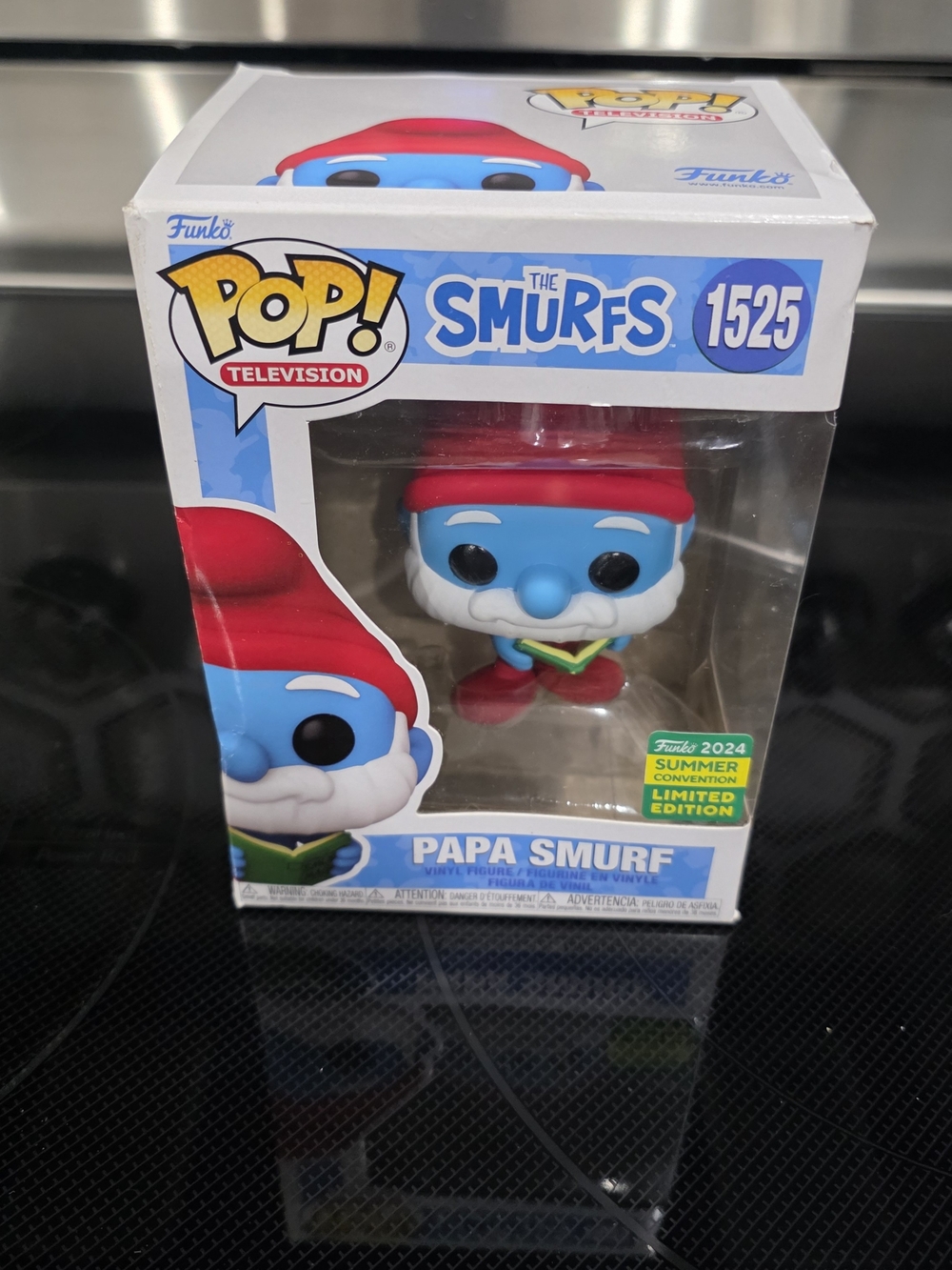 Funko Papa Smurf Pop! Vinyl Figure - Blue, Red & White